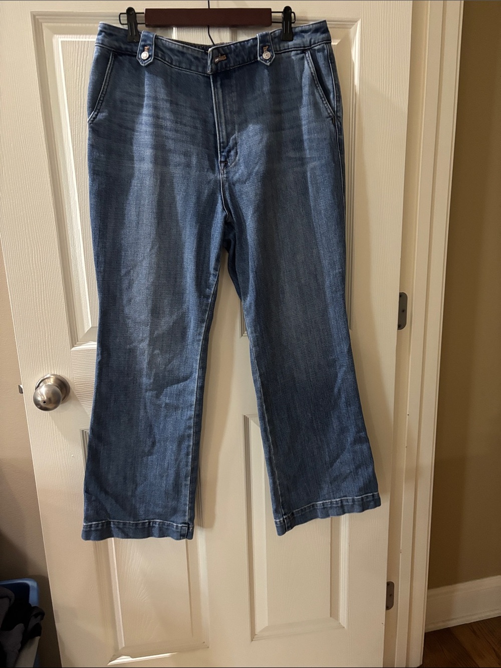Talbots Medium Blue Wide-Leg Jeans